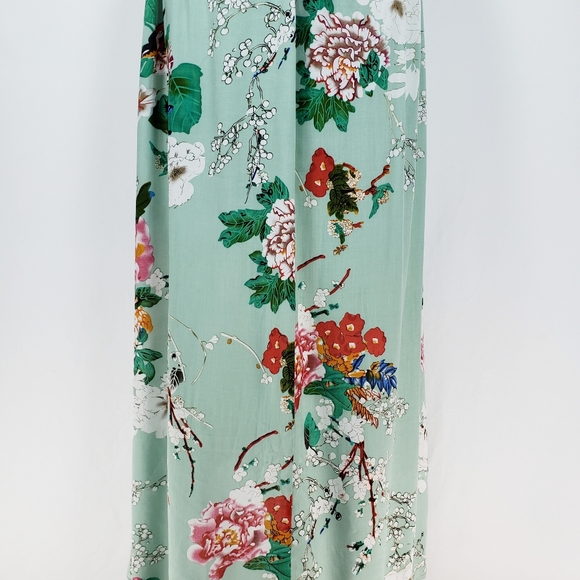 NEW- BIUBIU Off Shoulder Floral Romper Maxi dress - Picture 8 of 11